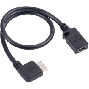 Mini USB-vrouw tot micro-B 3.0 Mannelijke gegevens oplaadkabel