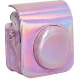 Voor FUJIFILM instax mini 12 Laser Full Body lederen tas cameratas met riem