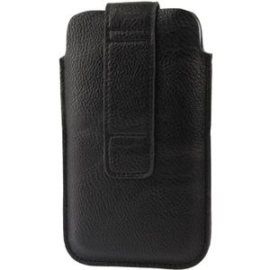 Universele Case Pocket mouw leerzak met oortelefoon zak voor Galaxy Note II / N7100 / i9220 (zwart)