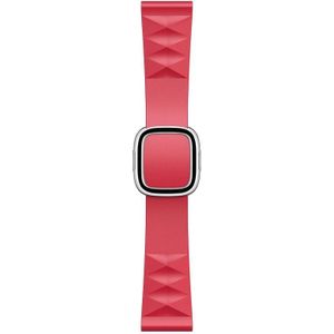 Moderne stijl siliconen vervangende band horlogeband voor Apple Watch Series 6 & SE & 5 & 4 40mm / 3 & 2 & 1 38mm  stijl: zilveren gesp