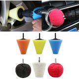 6 in 1 3 inch Car Polishing Disc Set Wheel Rim Polishing Waxing Sponge