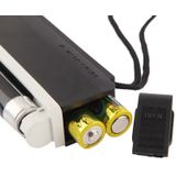 Handheld Blacklight UV Lamp & LED-zaklamp  Controleer of verborgen Security functies op bankbiljetten en Passport(Black)