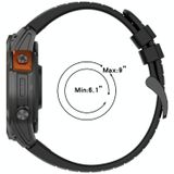 Voor Garmin Fenix 7X Solar 26mm Quick Release siliconen horlogeband