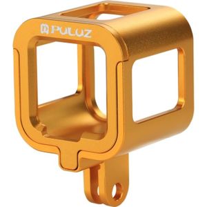 PULUZ Shell CNC aluminiumlegering beschermende kooi met verzekering Frame huisvesting voor GoPro HERO 5 sessie /HERO4 sessie /HERO Session(Gold)