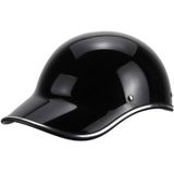 BSDDP A0344 Motorhelm Riding Cap Winter Half Helmet Adult Baseball Cap (Zwart)