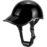 BSDDP A0344 Motorhelm Riding Cap Winter Half Helmet Adult Baseball Cap (Zwart)