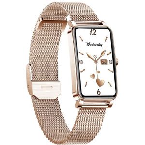 ZX19 1.45 inch HD-scherm Bluetooth 5.0 IP68 Waterdichte Dames Smart Watch  Ondersteuning Slaap Monitor / Menstrual Cyclus Herinnering / Hartslag Monitor / Bloed Oxygen Monitoring  Stijl: Staalriem