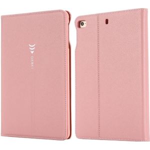 Voor iPad mini 2019 & 4 & 3 & 2 & 1 GEBEI PU + TPU horizontale Flip beschermende case met houder & kaartsleuven (Rose goud)