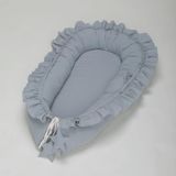 Kant Katoen Baby Baarmoeder Bionic Bed Portable Pasgeboren Bed Mat (Blauw-groen)