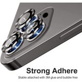 Voor iPhone 12 Pro ENKAY Hat-Prince Aluminium Alloy + Tempered Glass Camera Lens Cover Full Coverage Protector(Zwart)