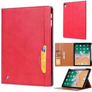 Knead huidtextuur horizontale Flip lederen case voor iPad Pro 12 9 inch 2018  met foto frame & houder & kaartsleuven & portemonnee & pen sleuf (rood)