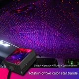 C208 5V 0.1W IPX4 USB auto roterende sterrenlichten rood blauw sterrenhemel sfeerlamp