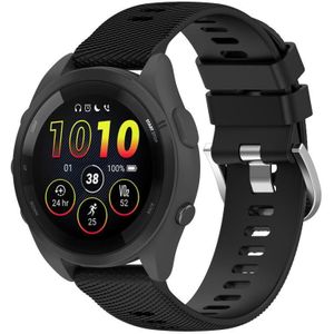 Voor Garmin Forerunner 265S 18 mm siliconen horlogeband in effen kleur