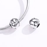 S925 Sterling Silver Twelve Constellation Beaded DIY Bracelet Accessoires Sieraden Zilveren Kralen  Stijl: Kanker