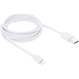USB sync data / laad kabel voor iPhone 6 / 6S & 6 Plus / 6S Plus, iphone 5 & 5s & 5c, ipad air, Kabel lengte: 2 meter wit