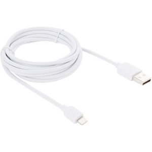 USB sync data / laad kabel voor iPhone 6 / 6S & 6 Plus / 6S Plus, iphone 5 & 5s & 5c, ipad air, Kabel lengte: 2 meter wit