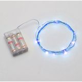 3m 150LM LED zilver draad String licht  blauw licht  3 x AA batterijen aangedreven SMD-0603 Festival Lamp / decoratie Light Strip