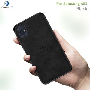 Voor Galaxy A51 / M40S PINWUYO Zun Series PC + TPU + Skin Waterproof en Anti-fall All-inclusive Protective Shell(Zwart)