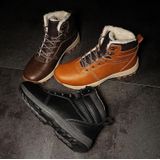 GG-858 Heren Snowboots Fluwelen Houd Warm Dikke Bodem Herenlaarzen  Maat: 36 (Zwart)