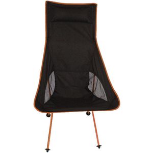 Buiten Portable Folding Camping stoel licht vissen strand stoel luchtvaart aluminiumlegering rugleuning Recliner