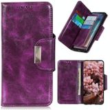 Voor Nokia 5.4 Crazy Horse Texture horizontale flip lederen case met houder > 6-card slots > portemonnee (paars)