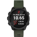 Smart Watch silicone polsband horlogeband voor Garmin Forerunner 245 (Army Green)