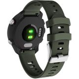 Smart Watch silicone polsband horlogeband voor Garmin Forerunner 245 (Army Green)