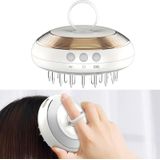 Hoofdhuid geneeskunde apparaten haargroei vloeistof introducer hoofd massager (wit goud)