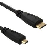 Mini HDMI (Type-C) mannetje naar Micro HDMI (Type-D) mannetje Adapter kabel  Lengte: 1 meter