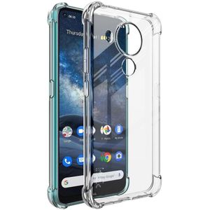 Voor Nokia 7.3 IMAK All-inclusive Shockproof Airbag TPU Case (Transparant)