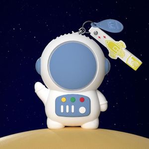 6052 Cartoon Space Man Fan Met Lanyard Draagbare Mini USB Opladen Handheld Fan (Paars)