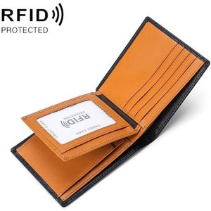 TP-215 Leather RFID Anti-diefstal Tri-Fold Short Wallet