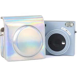 Voor FUJIFILM instax Square SQ1 Aurora Kleurrijke PU-lederen cameratas met riem