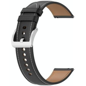 Voor Garmin VivoMove relif op lederen horlogeband