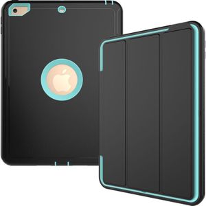 Voor iPad 9 7 (2018) & iPad 9 7 (2017) 3-voudig magnetische beschermhoes met Smart Cover Auto-slaap & Awake Function(Mint Green)