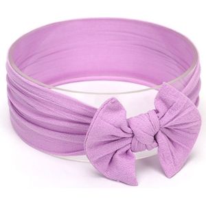 Schattig bowknot zuigeling baby meisje Hairband Headwear hoofdbanden (paars # 13)