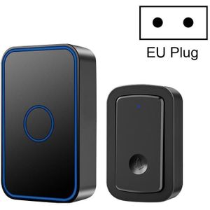 Cacazi A19 1 Voor 1 draadloze muziekdeurbel zonder batterij  plug: EU -plug