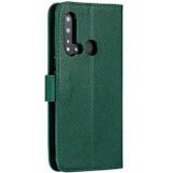 Feather patroon Litchi textuur horizontale Flip lederen draagtas met portemonnee & houder & kaartsleuven voor Huawei P20 Lite (2019)/Nova 5i (groen)