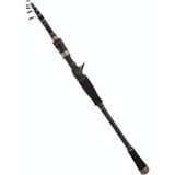 Carbon Telescopic Luya Rod Short Section Fishing Throwing Rod  Length: 3.0m(Curved Handle)