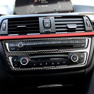 RRX CARBON Carbon Fiber auto CD panel decoratieve sticker voor BMW (F30) 2013-2015/(F34) 2013-2016