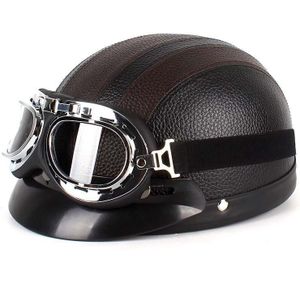 BSDDP A0318 PU-helm met beschermende bril  maat: n maat