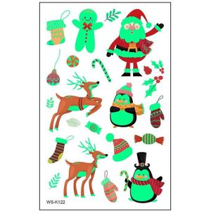 Kerstgloed waterdichte cartoon tattoo sticker (WS-K122)