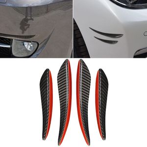 4-delige universele auto Carbon Fiber voorste lucht mes decoratieve sticker