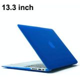 MacBook Air 13.3 inch Kristal structuur hard Kunststof Hoesje / Case (blauw)