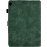 Voor Lenovo Tab M10 Relif Glimlach Flip Tablet Lederen Case (Groen)