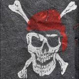 Halloween decoratie Jolly Roger Skull Banner Piratenpartij vlag levert  klein formaat: 47 x 51cm
