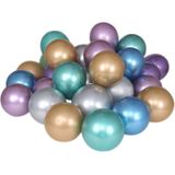 50 stuks 12inch glanzende metalen parel latex ballonnen metallic kleur opblaasbare lucht bal verjaardagsfeestje decor (Rose)