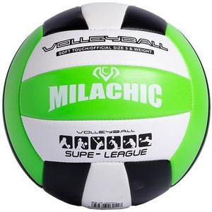 Milachic 0845 Volleybal voor Student Examens Indoor Competition Volleyball (Zwart Groen 6911)