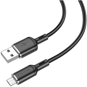 Borofone BX90 USB naar Micro USB Cyber 2.4A oplaadgegevenskabel  lengte: 1m
