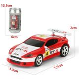 Coke kan mini RC auto radio afstandsbediening micro Racing auto (groen + wit)